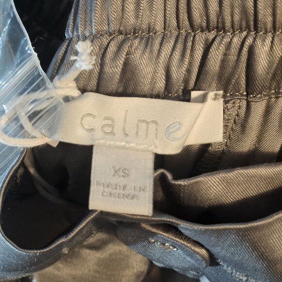 Johnny Was Women Silver Gray Pull on Pants XS Quiet Luxury Resortcore Boho Chic - Picture 15 of 16